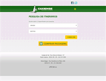 Tablet Screenshot of expressocaxiense.com.br